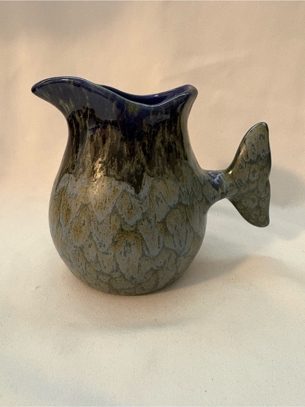 Doug Wylie, Whales  tail, ceramic tall pitcher.